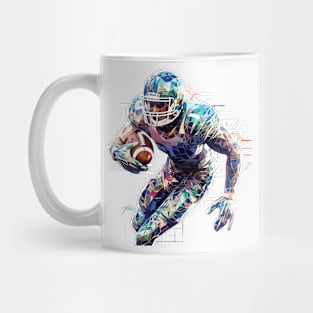 American Football Sport Game Champion Competition Abstract Mug